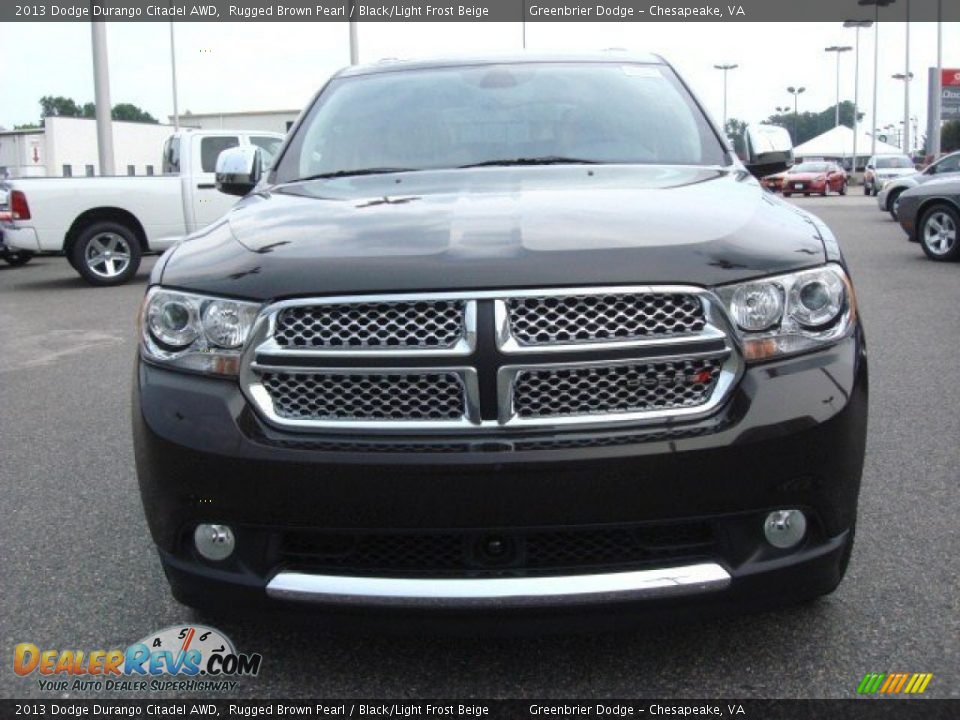 2013 Dodge Durango Citadel AWD Rugged Brown Pearl / Black/Light Frost Beige Photo #6