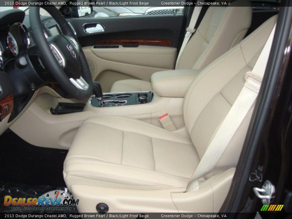 2013 Dodge Durango Citadel AWD Rugged Brown Pearl / Black/Light Frost Beige Photo #7