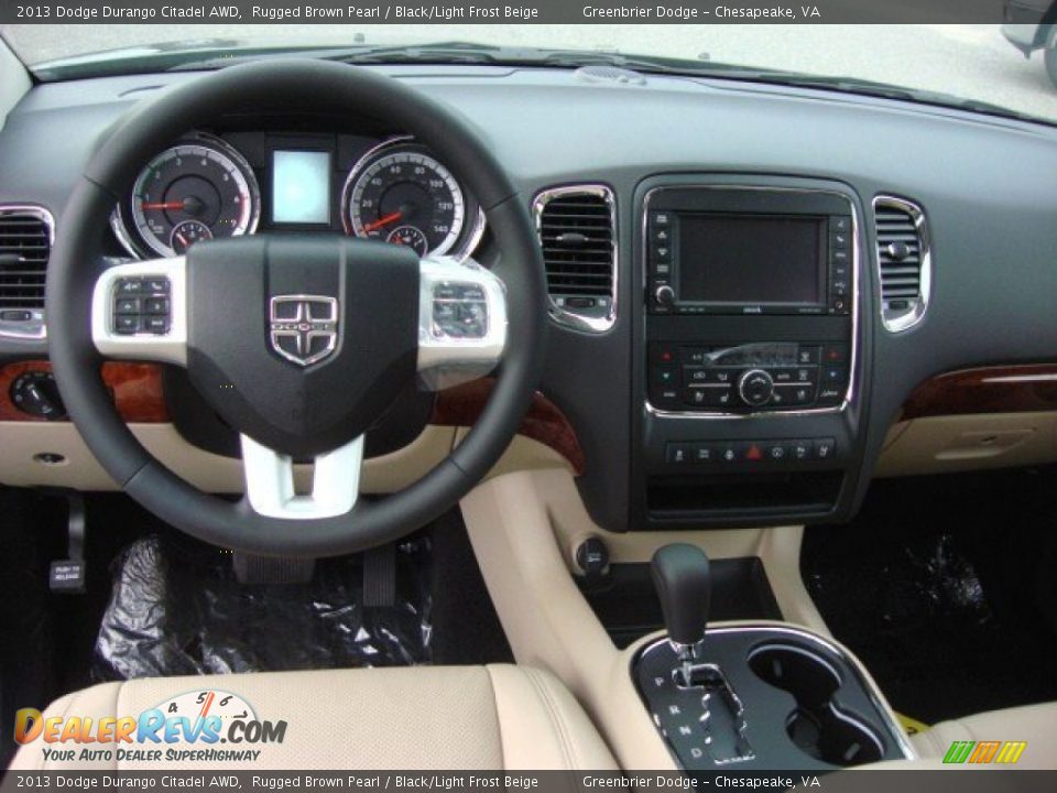 2013 Dodge Durango Citadel AWD Rugged Brown Pearl / Black/Light Frost Beige Photo #11