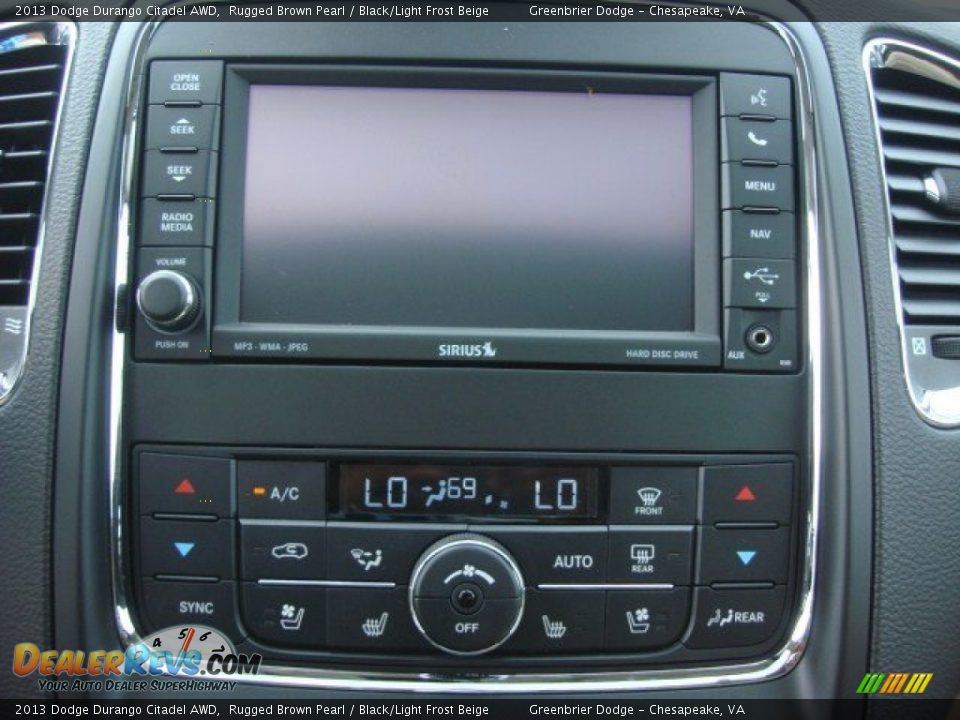 2013 Dodge Durango Citadel AWD Rugged Brown Pearl / Black/Light Frost Beige Photo #13