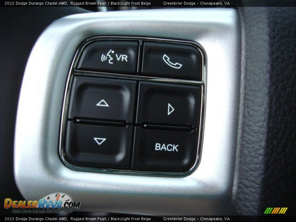 2013 Dodge Durango Citadel AWD Rugged Brown Pearl / Black/Light Frost Beige Photo #16