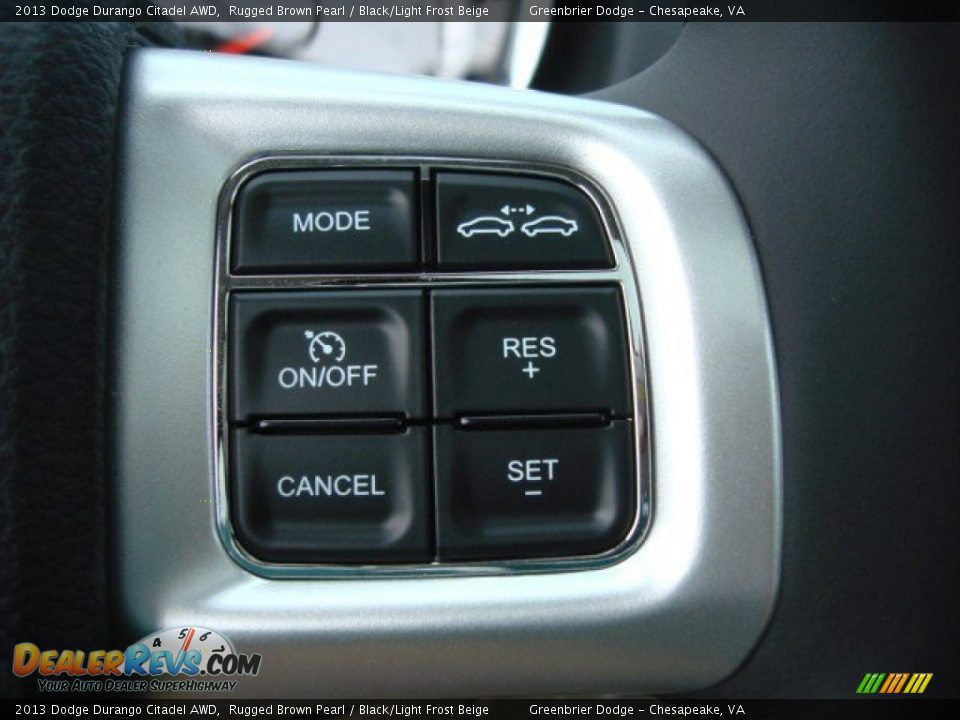 2013 Dodge Durango Citadel AWD Rugged Brown Pearl / Black/Light Frost Beige Photo #17