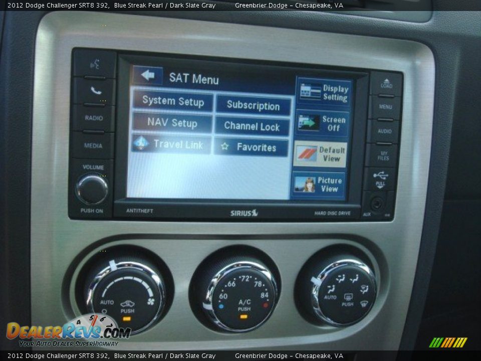 2012 Dodge Challenger SRT8 392 Blue Streak Pearl / Dark Slate Gray Photo #14