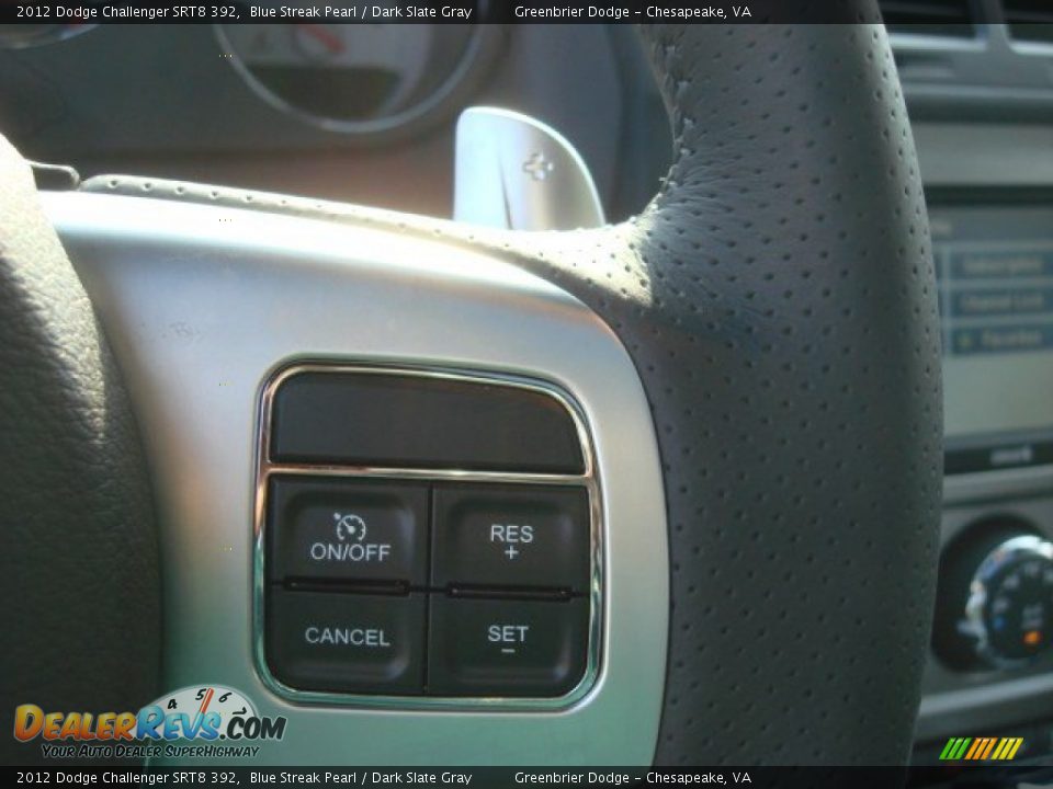 2012 Dodge Challenger SRT8 392 Blue Streak Pearl / Dark Slate Gray Photo #21