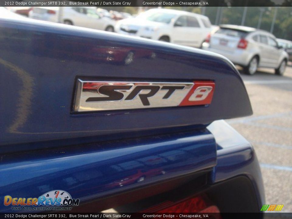 2012 Dodge Challenger SRT8 392 Blue Streak Pearl / Dark Slate Gray Photo #24