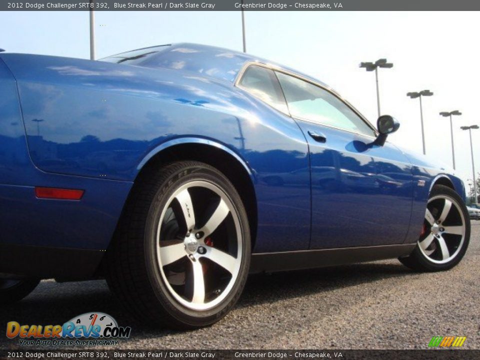 2012 Dodge Challenger SRT8 392 Blue Streak Pearl / Dark Slate Gray Photo #26
