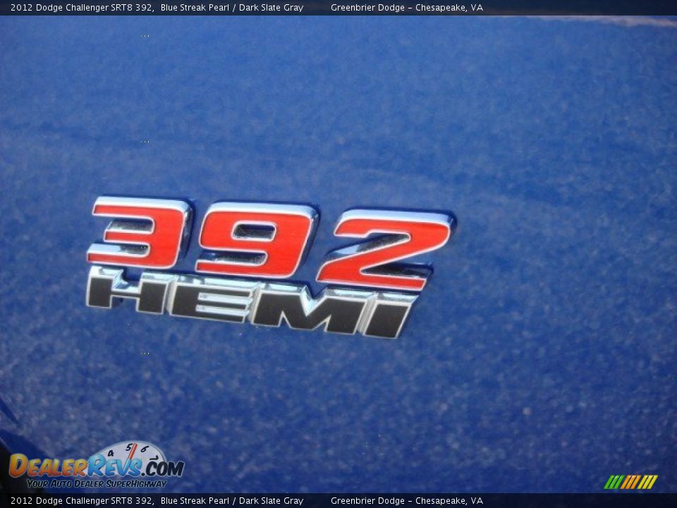 2012 Dodge Challenger SRT8 392 Blue Streak Pearl / Dark Slate Gray Photo #27
