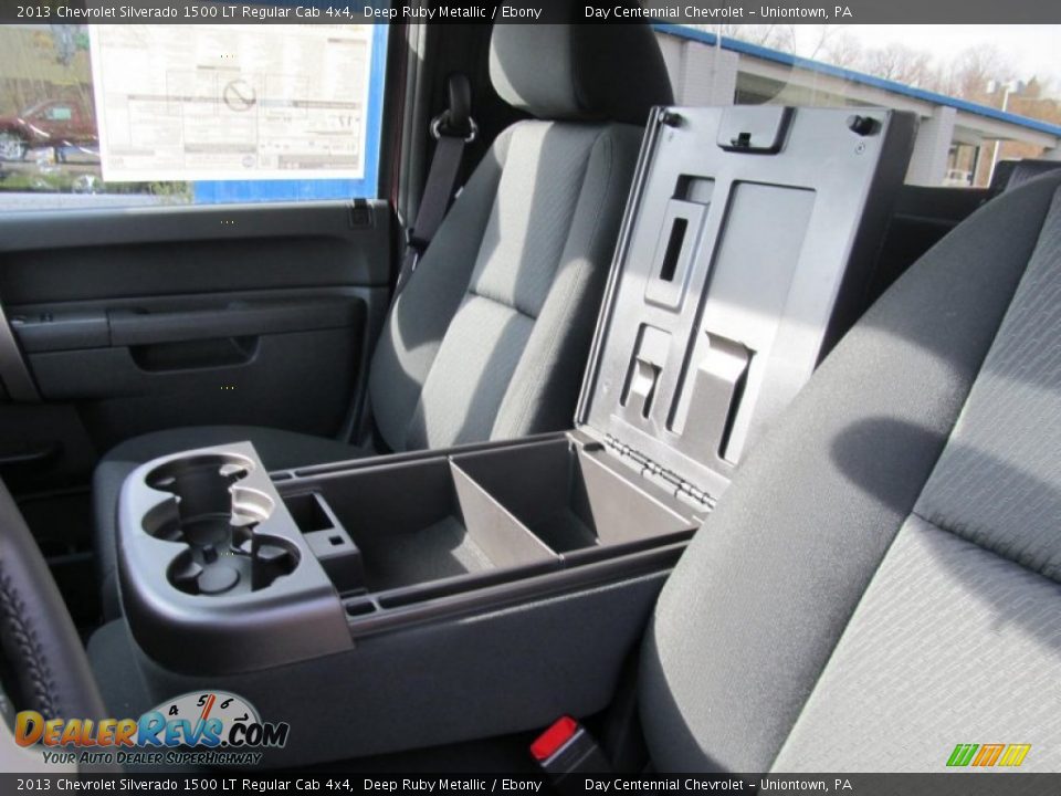 Ebony Interior - 2013 Chevrolet Silverado 1500 LT Regular Cab 4x4 Photo #14