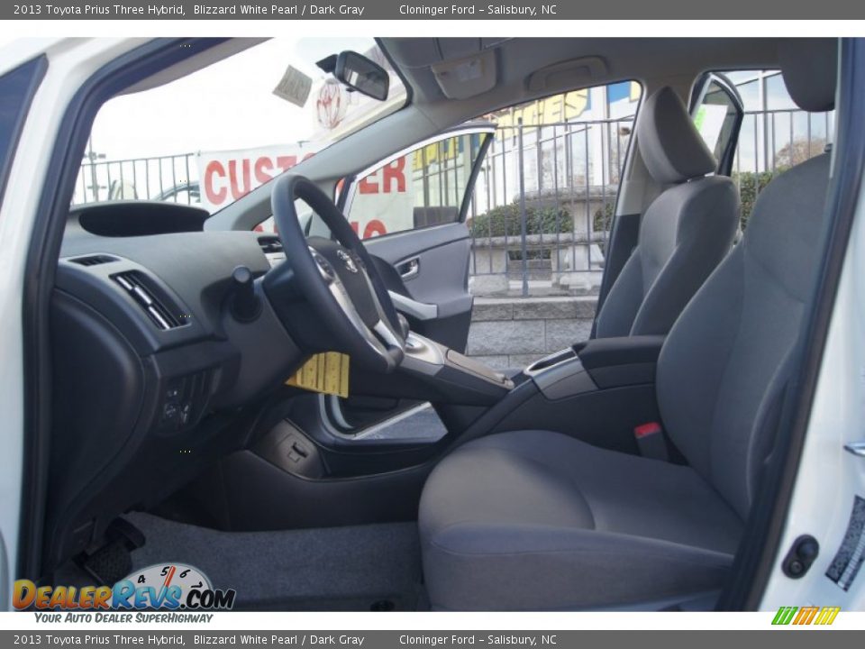 2013 Toyota Prius Three Hybrid Blizzard White Pearl / Dark Gray Photo #10