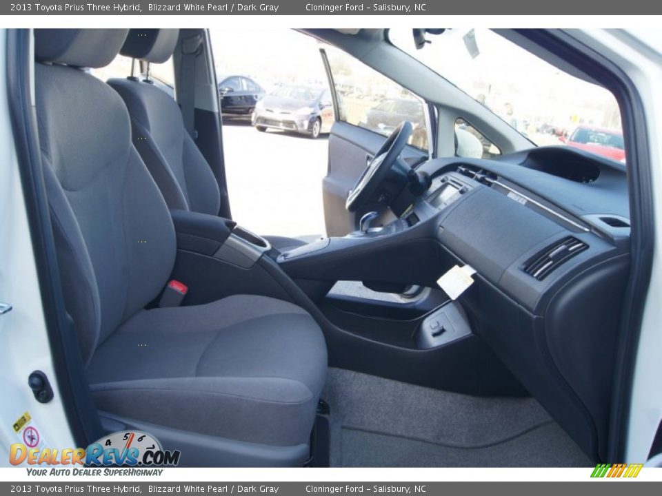 2013 Toyota Prius Three Hybrid Blizzard White Pearl / Dark Gray Photo #15