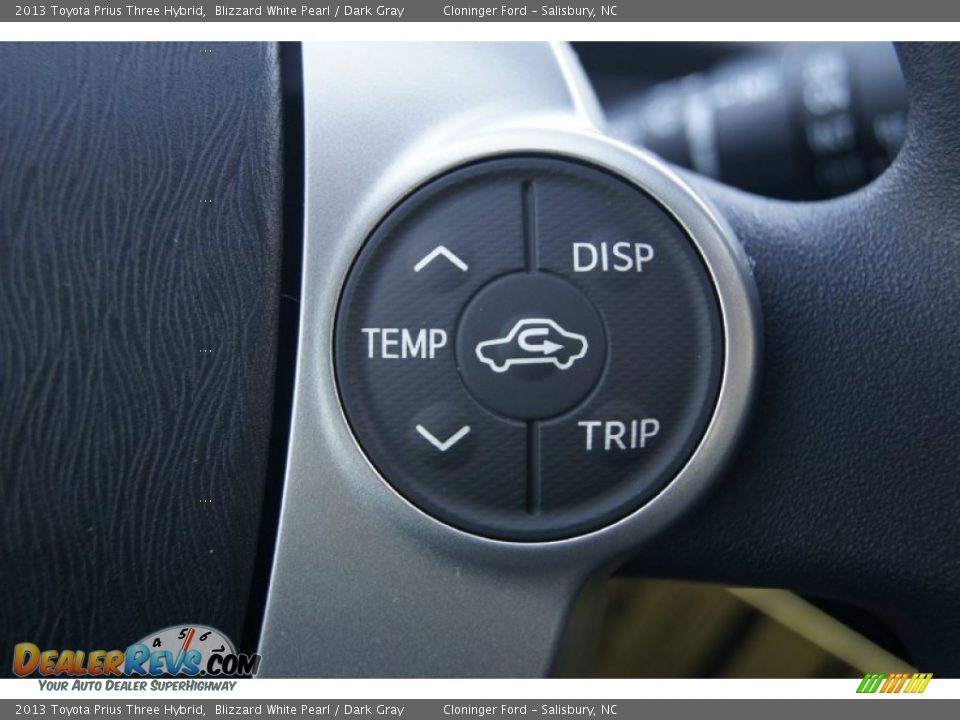 2013 Toyota Prius Three Hybrid Blizzard White Pearl / Dark Gray Photo #26