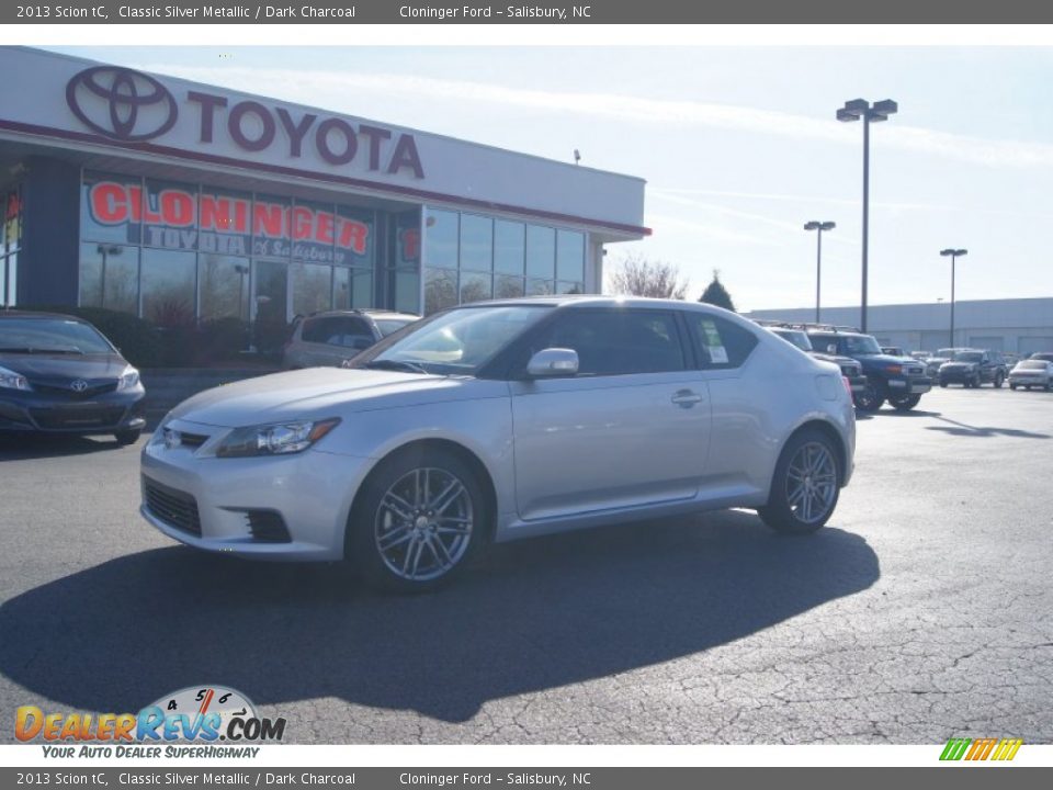 2013 Scion tC Classic Silver Metallic / Dark Charcoal Photo #1