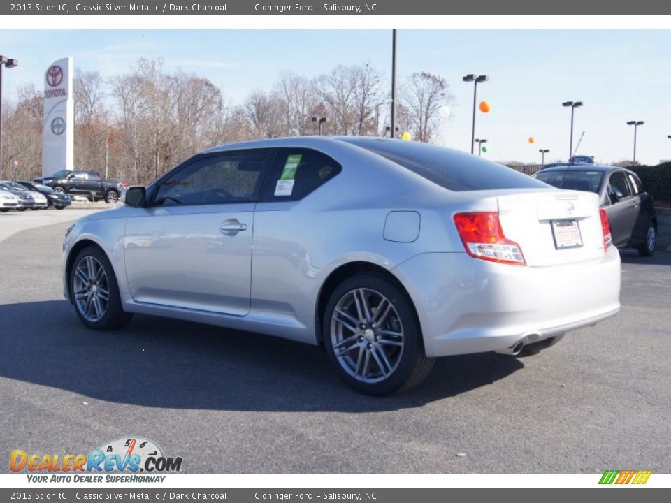2013 Scion tC Classic Silver Metallic / Dark Charcoal Photo #3