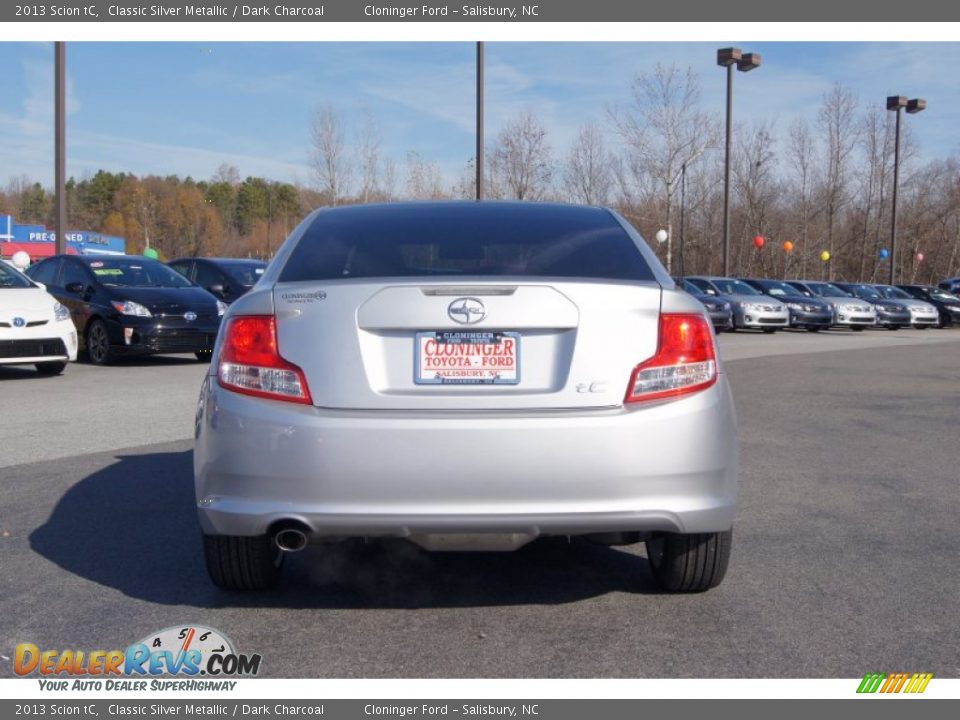 2013 Scion tC Classic Silver Metallic / Dark Charcoal Photo #4