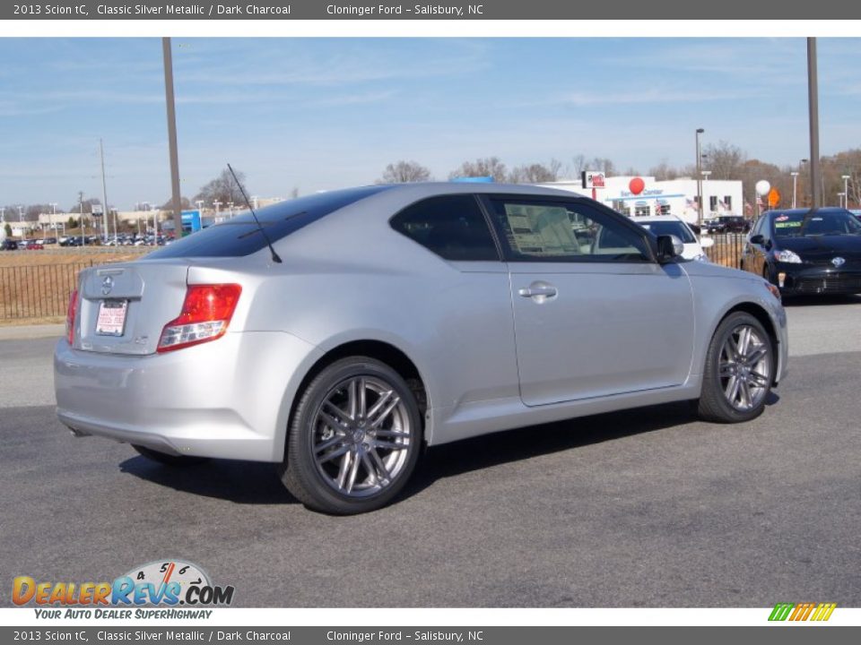 2013 Scion tC Classic Silver Metallic / Dark Charcoal Photo #5