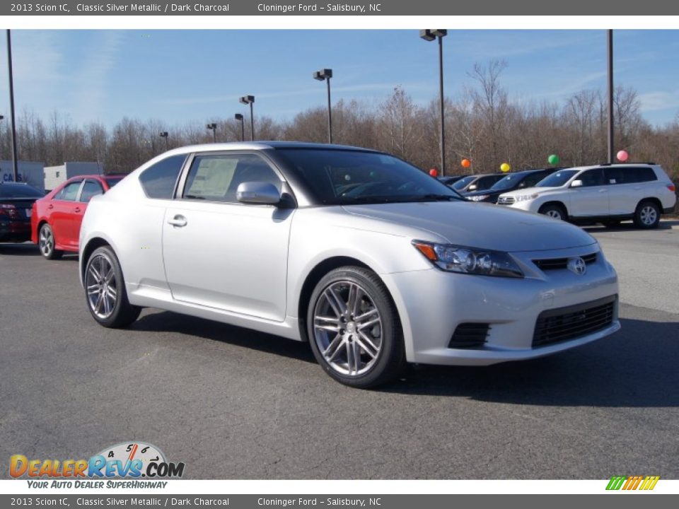 2013 Scion tC Classic Silver Metallic / Dark Charcoal Photo #7