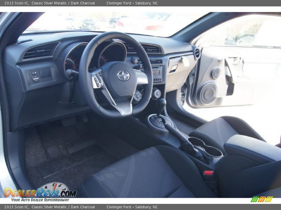 2013 Scion tC Classic Silver Metallic / Dark Charcoal Photo #12