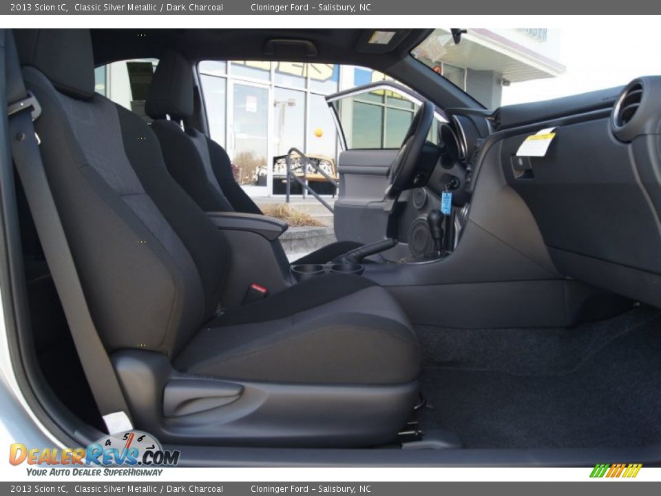 2013 Scion tC Classic Silver Metallic / Dark Charcoal Photo #16