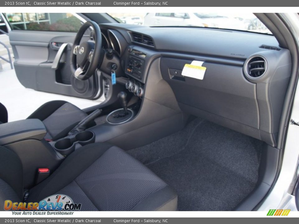 2013 Scion tC Classic Silver Metallic / Dark Charcoal Photo #17