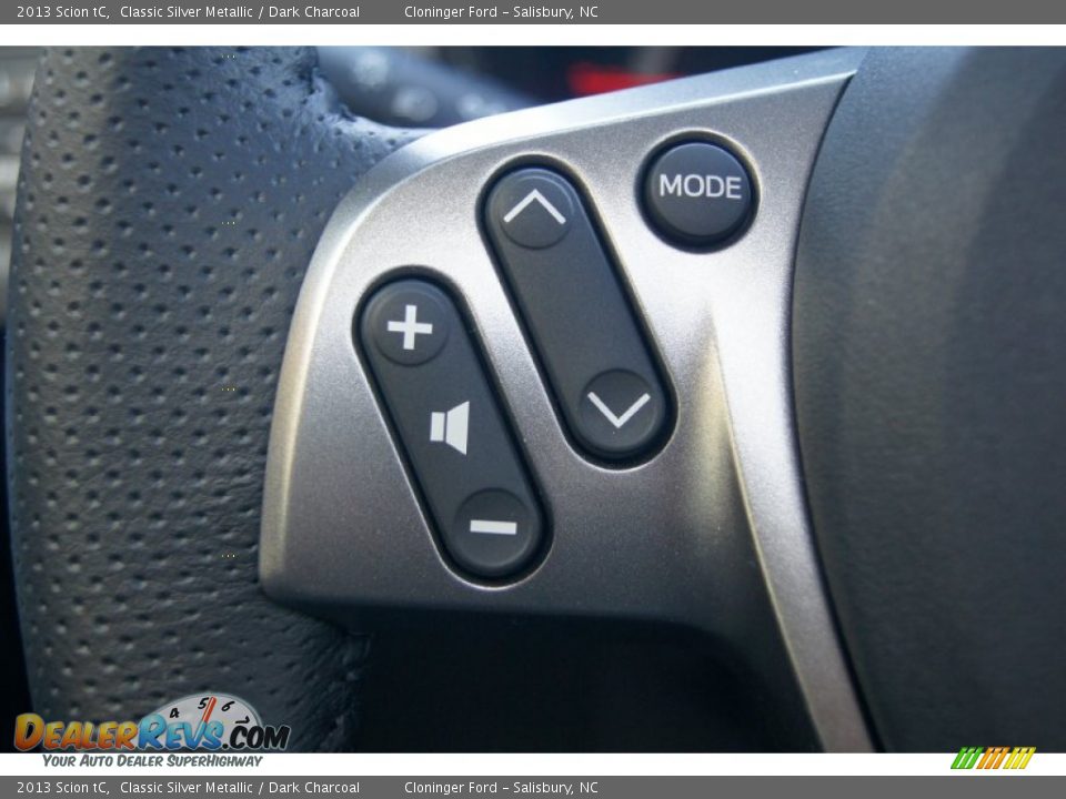 2013 Scion tC Classic Silver Metallic / Dark Charcoal Photo #23