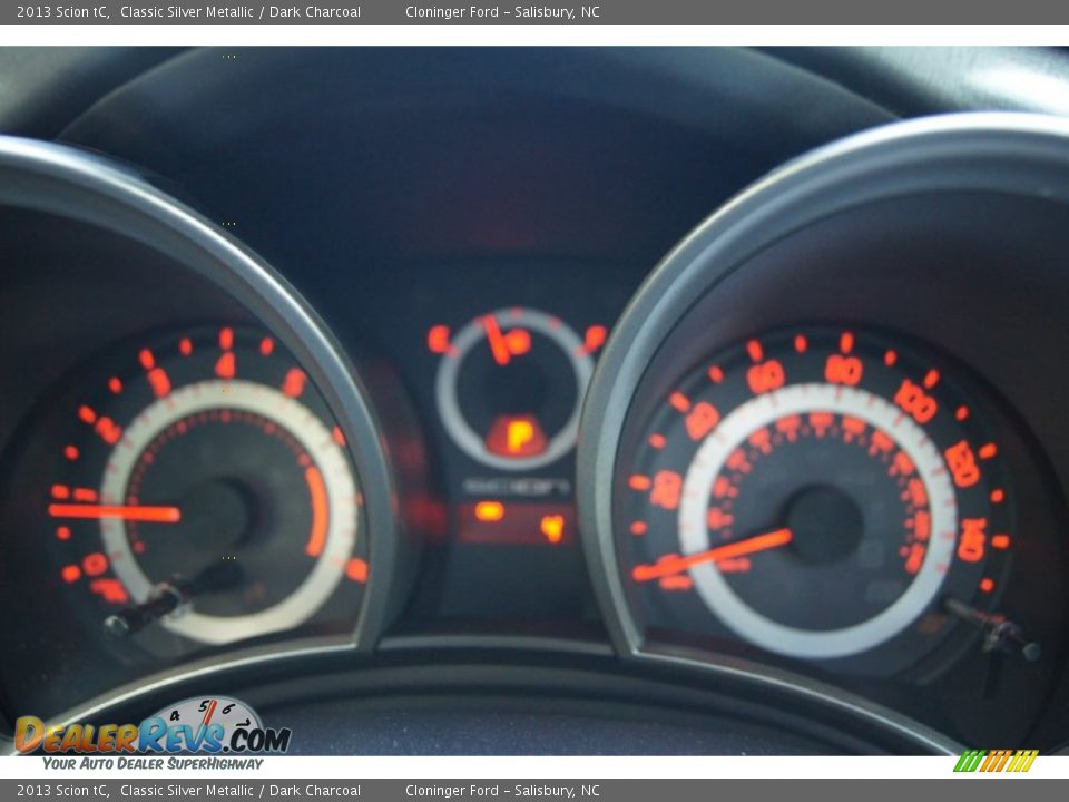 2013 Scion tC Classic Silver Metallic / Dark Charcoal Photo #25