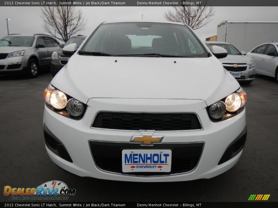 2013 Chevrolet Sonic LT Hatch Summit White / Jet Black/Dark Titanium Photo #1