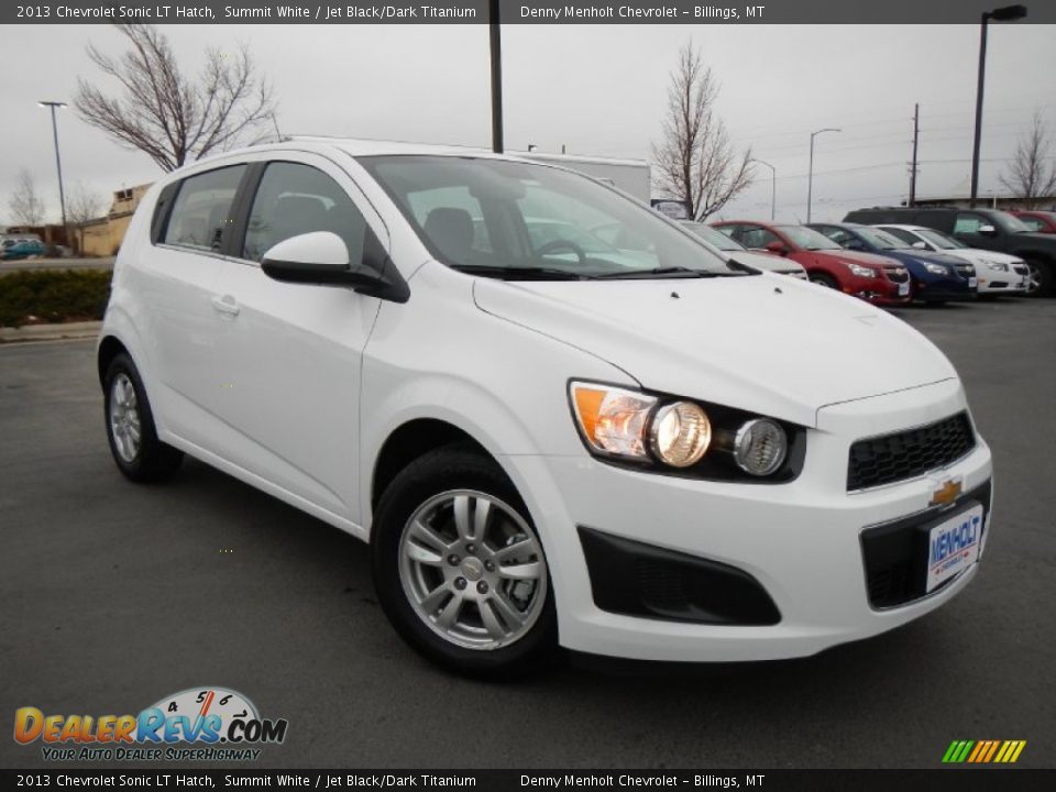 2013 Chevrolet Sonic LT Hatch Summit White / Jet Black/Dark Titanium Photo #2