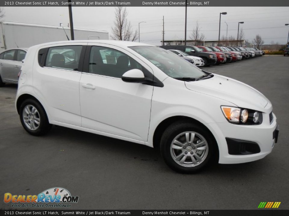 2013 Chevrolet Sonic LT Hatch Summit White / Jet Black/Dark Titanium Photo #3