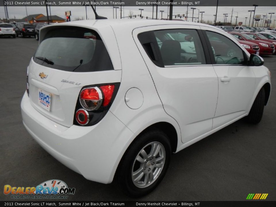 2013 Chevrolet Sonic LT Hatch Summit White / Jet Black/Dark Titanium Photo #4