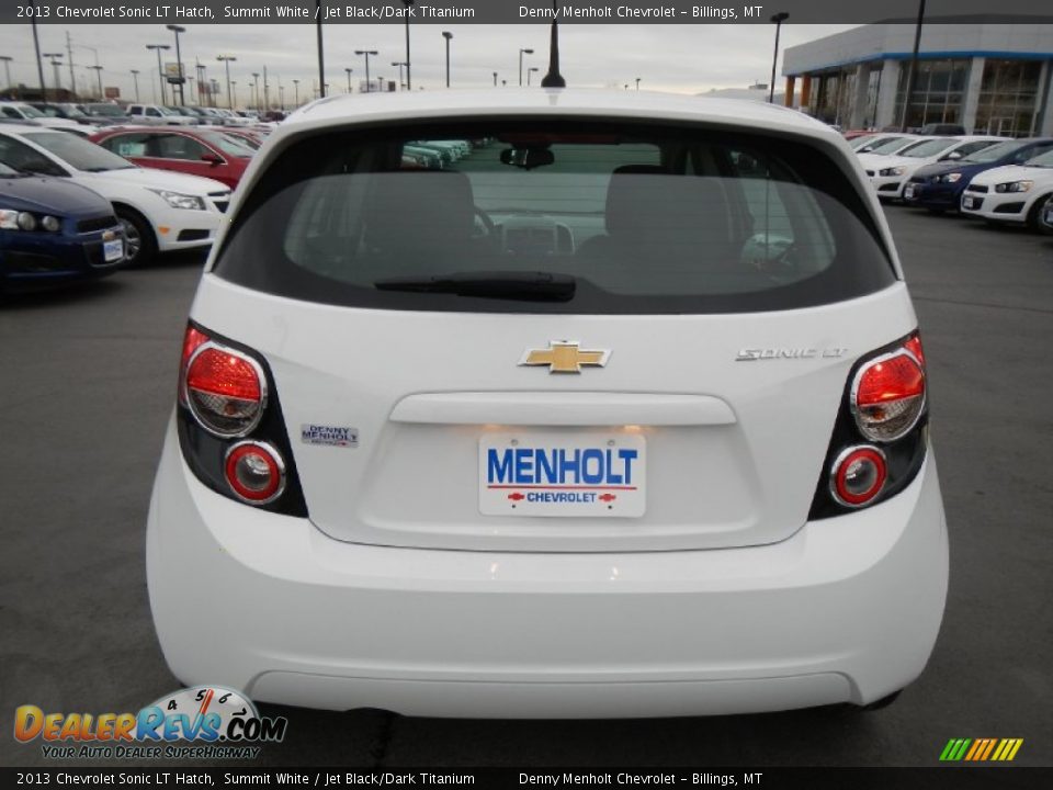 2013 Chevrolet Sonic LT Hatch Summit White / Jet Black/Dark Titanium Photo #5