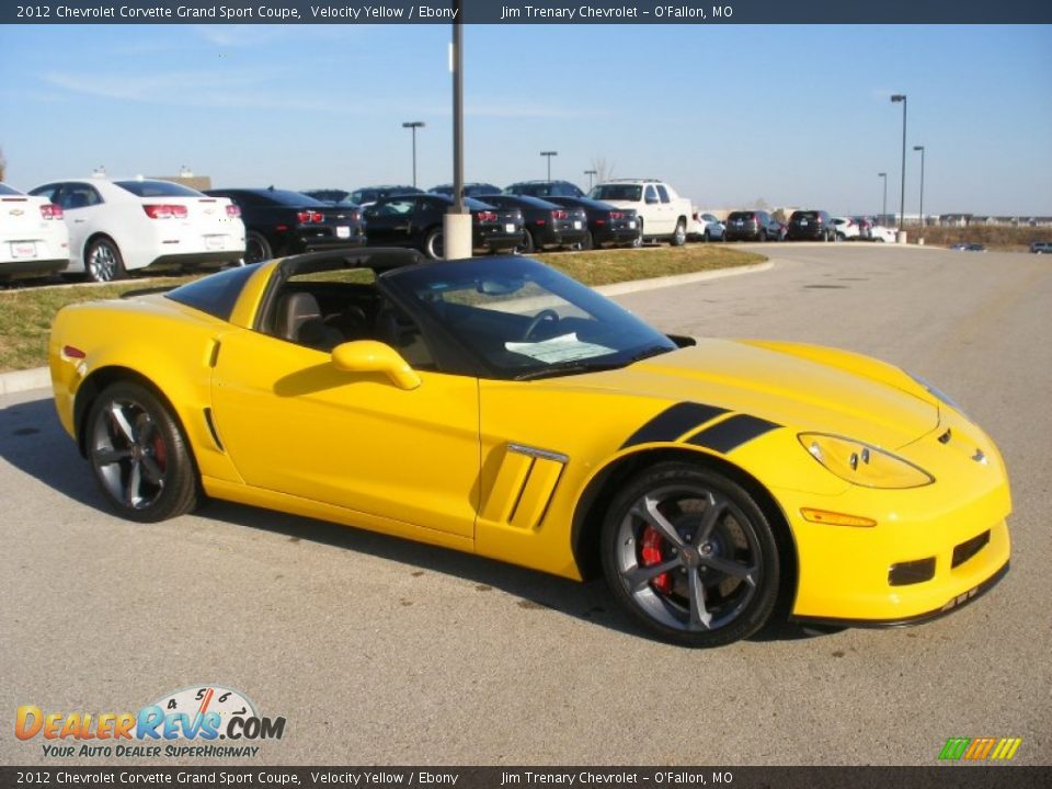 2012 Chevrolet Corvette Grand Sport Coupe Velocity Yellow / Ebony Photo #2