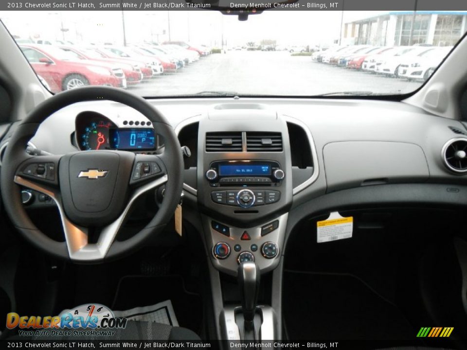 2013 Chevrolet Sonic LT Hatch Summit White / Jet Black/Dark Titanium Photo #12