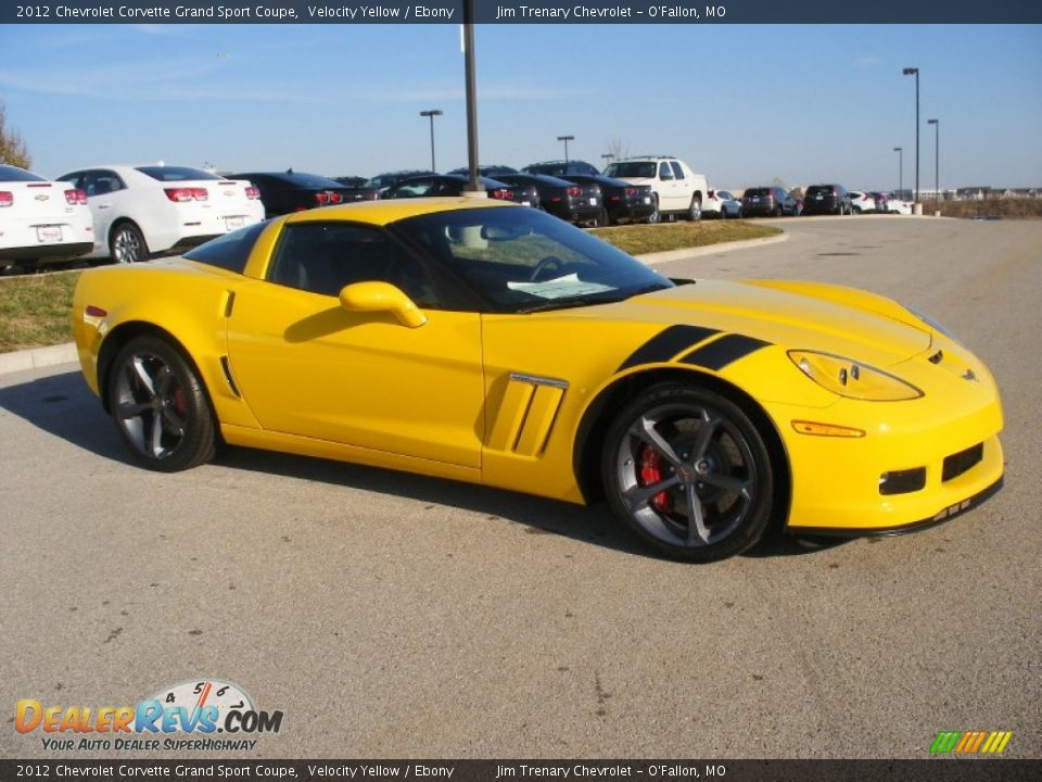 2012 Chevrolet Corvette Grand Sport Coupe Velocity Yellow / Ebony Photo #9