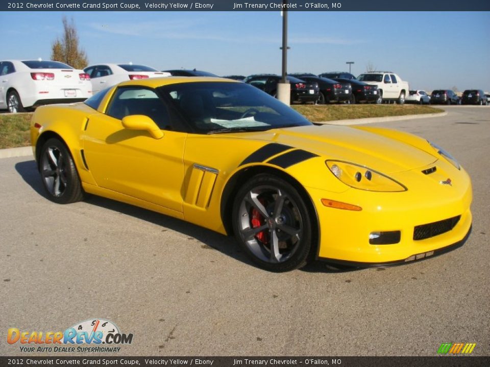 2012 Chevrolet Corvette Grand Sport Coupe Velocity Yellow / Ebony Photo #10