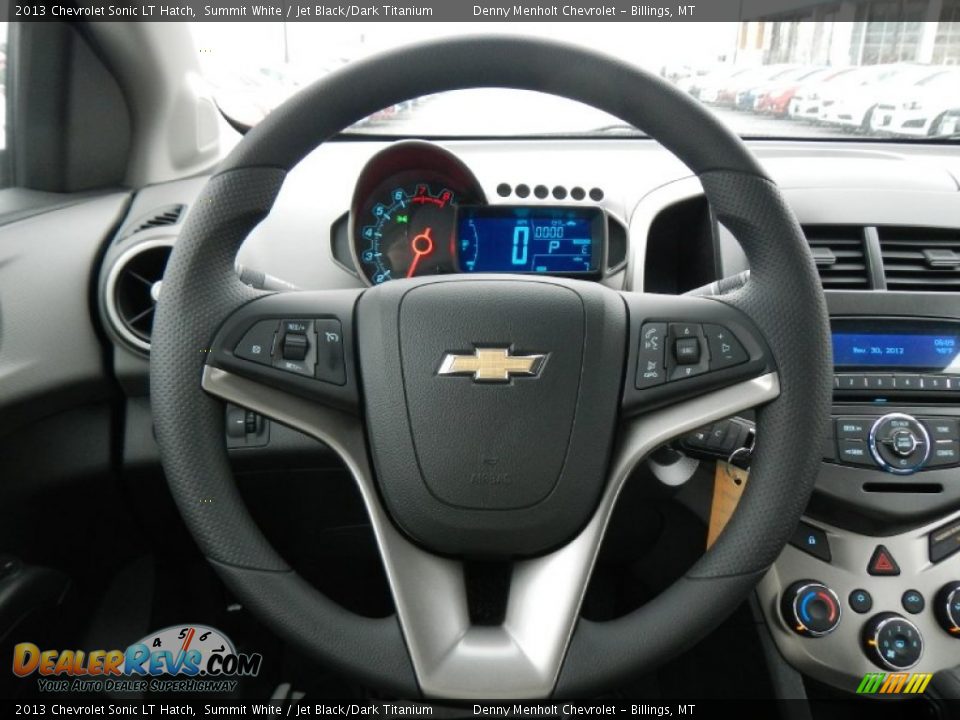 2013 Chevrolet Sonic LT Hatch Summit White / Jet Black/Dark Titanium Photo #17