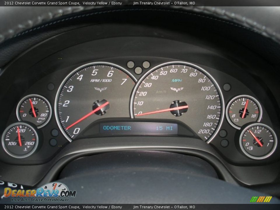 2012 Chevrolet Corvette Grand Sport Coupe Gauges Photo #15