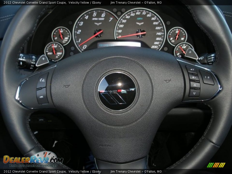 2012 Chevrolet Corvette Grand Sport Coupe Steering Wheel Photo #16