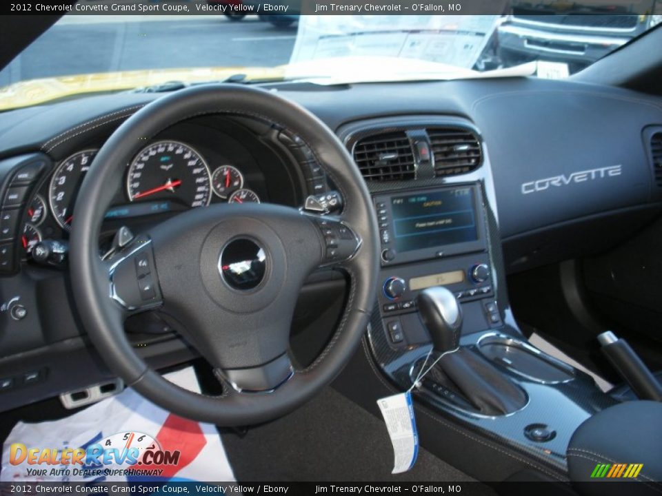 Ebony Interior - 2012 Chevrolet Corvette Grand Sport Coupe Photo #21