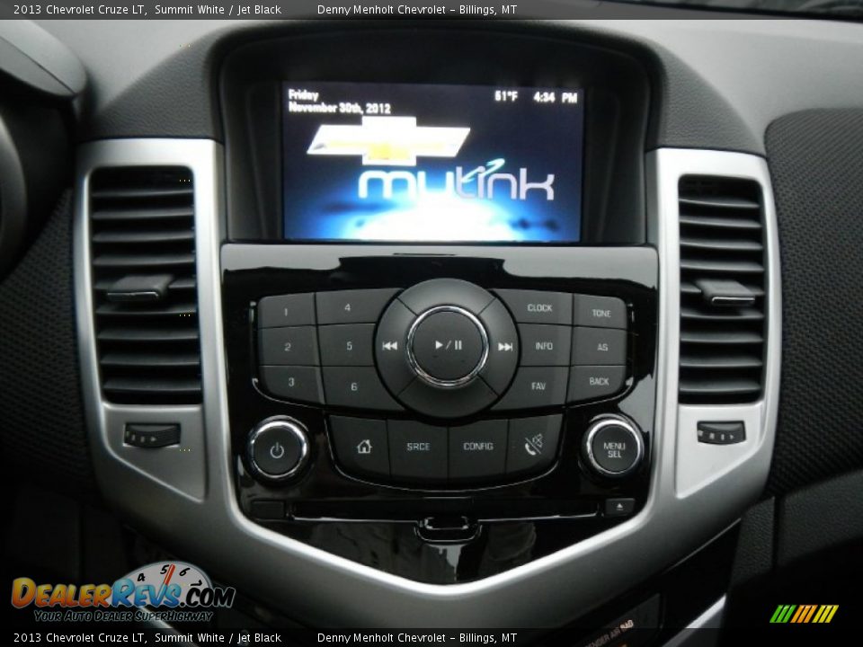 2013 Chevrolet Cruze LT Summit White / Jet Black Photo #16