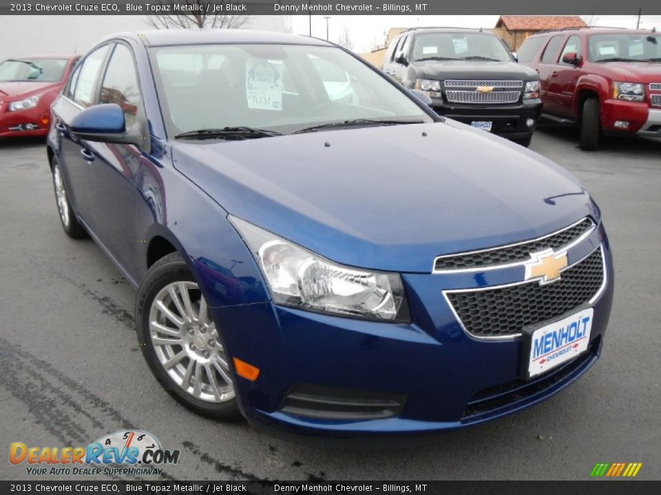 2013 Chevrolet Cruze ECO Blue Topaz Metallic / Jet Black Photo #2