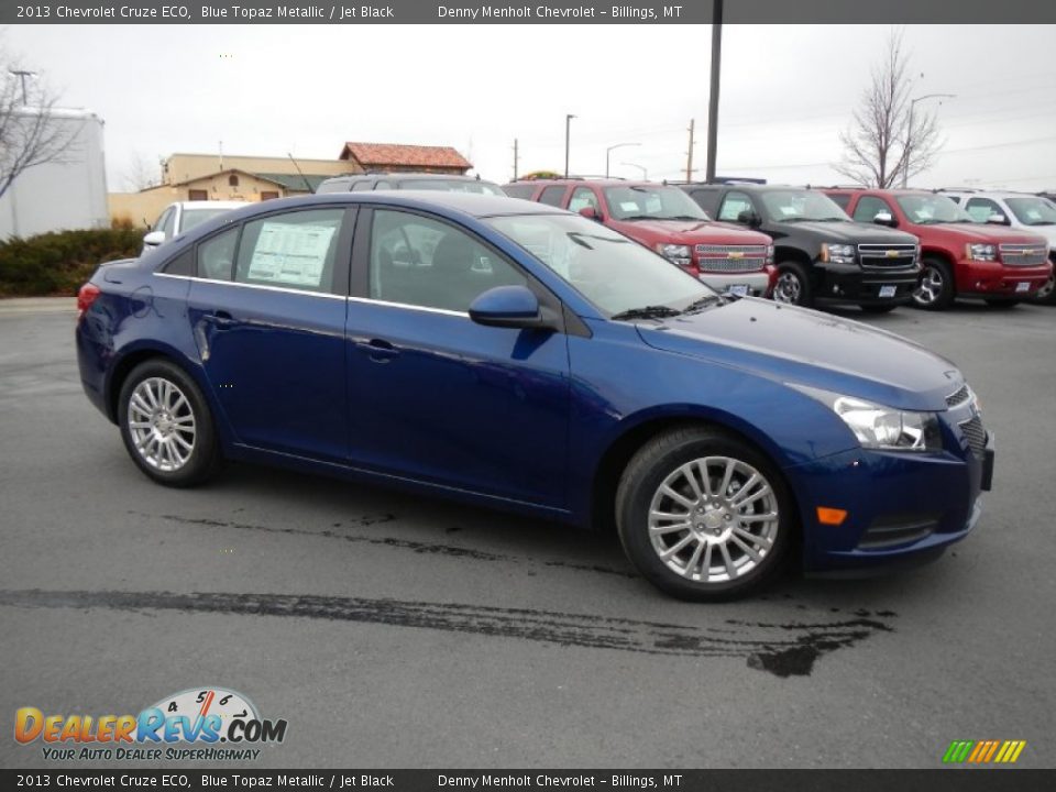 2013 Chevrolet Cruze ECO Blue Topaz Metallic / Jet Black Photo #3