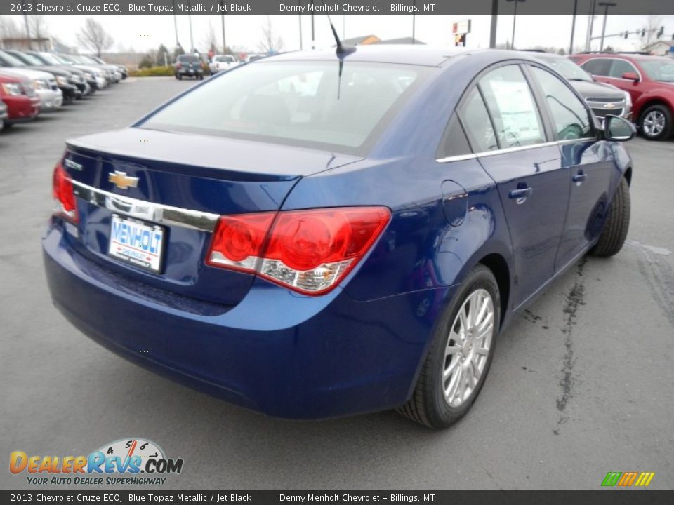 2013 Chevrolet Cruze ECO Blue Topaz Metallic / Jet Black Photo #4
