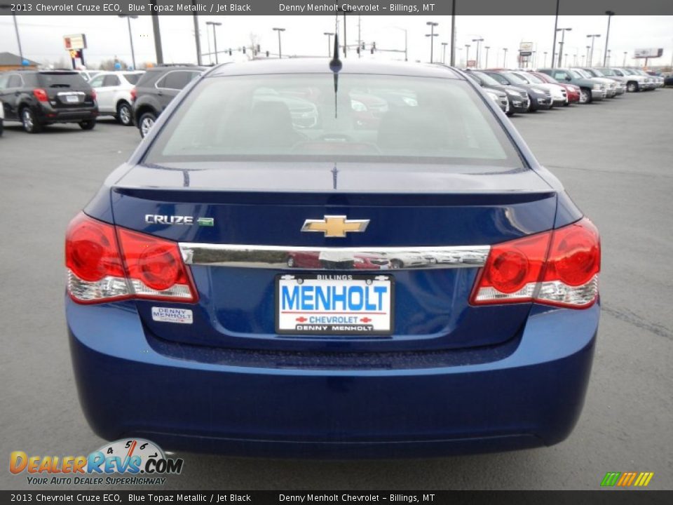 2013 Chevrolet Cruze ECO Blue Topaz Metallic / Jet Black Photo #5