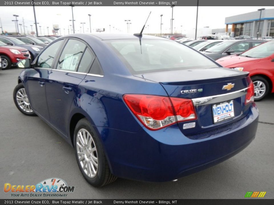 2013 Chevrolet Cruze ECO Blue Topaz Metallic / Jet Black Photo #6