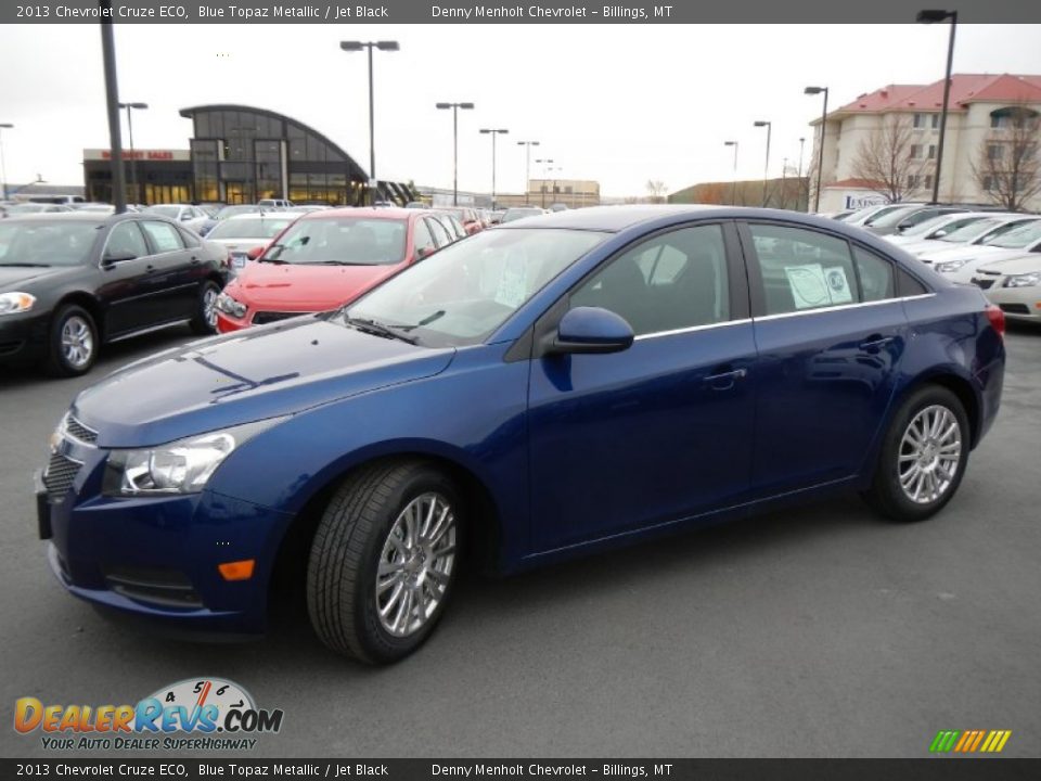 2013 Chevrolet Cruze ECO Blue Topaz Metallic / Jet Black Photo #7