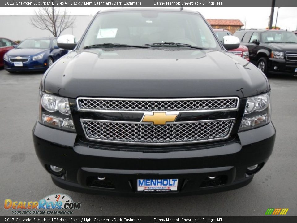 2013 Chevrolet Suburban LTZ 4x4 Black / Light Cashmere/Dark Cashmere Photo #1