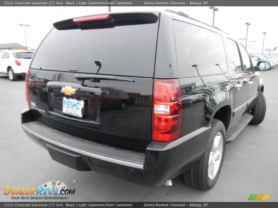 2013 Chevrolet Suburban LTZ 4x4 Black / Light Cashmere/Dark Cashmere Photo #4