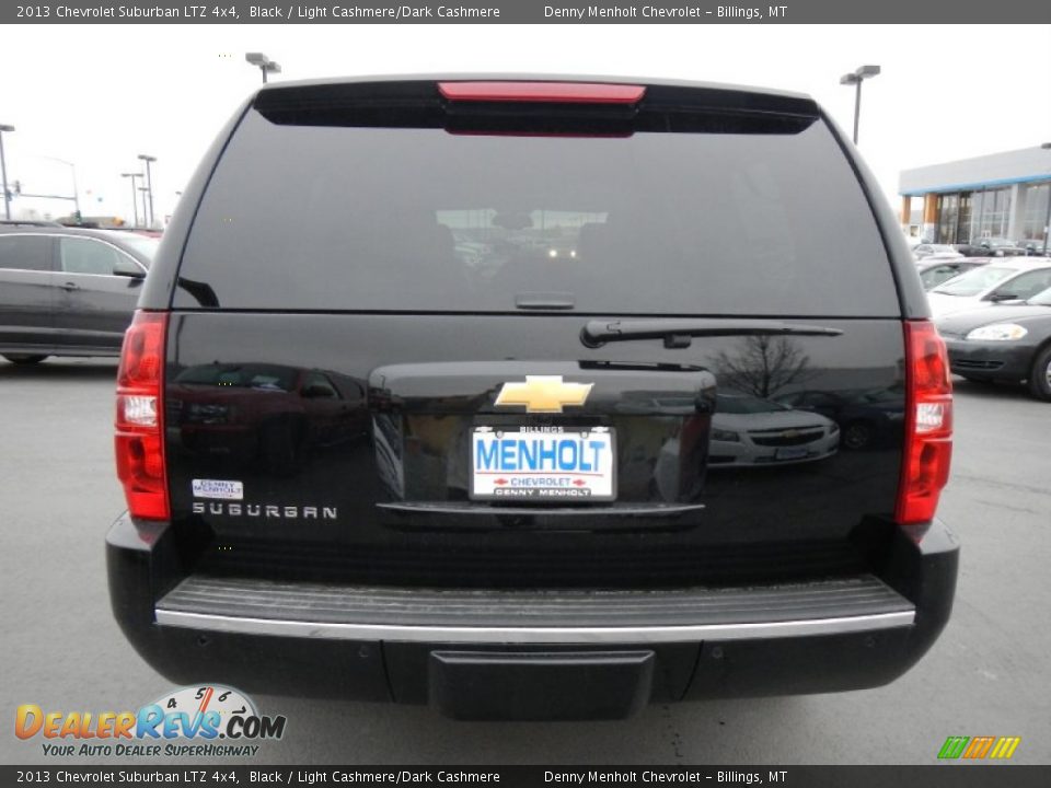 2013 Chevrolet Suburban LTZ 4x4 Black / Light Cashmere/Dark Cashmere Photo #5