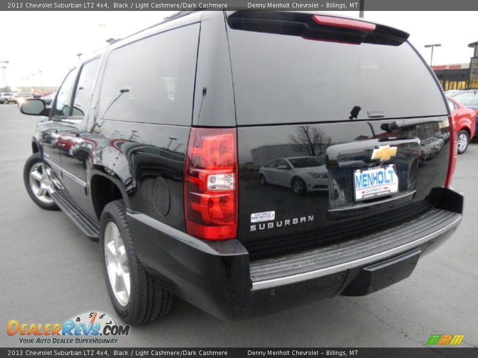 2013 Chevrolet Suburban LTZ 4x4 Black / Light Cashmere/Dark Cashmere Photo #8