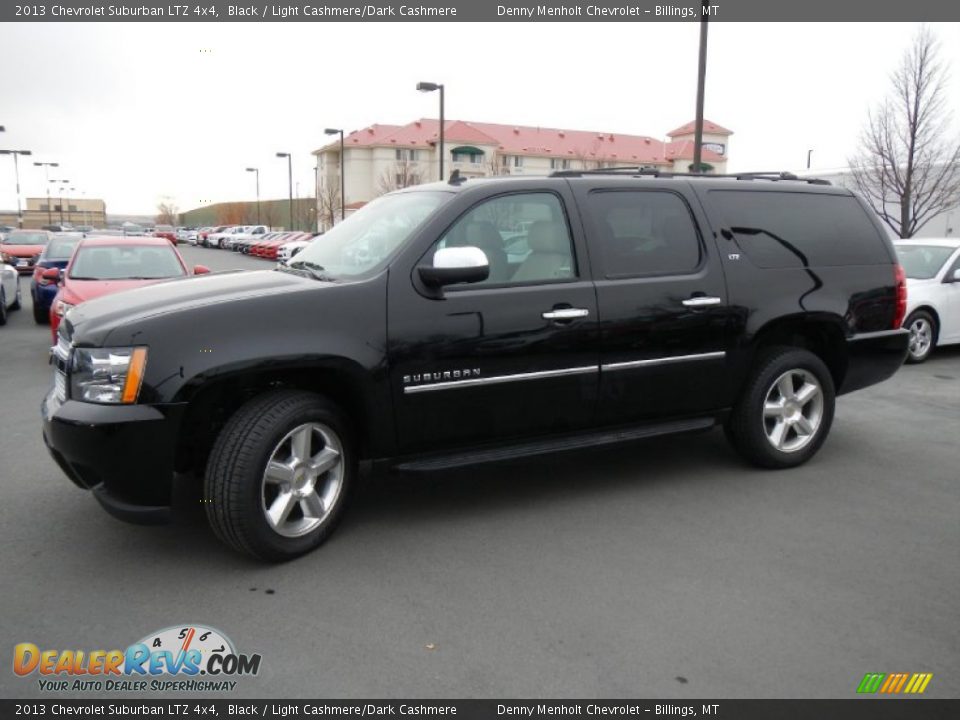 2013 Chevrolet Suburban LTZ 4x4 Black / Light Cashmere/Dark Cashmere Photo #9